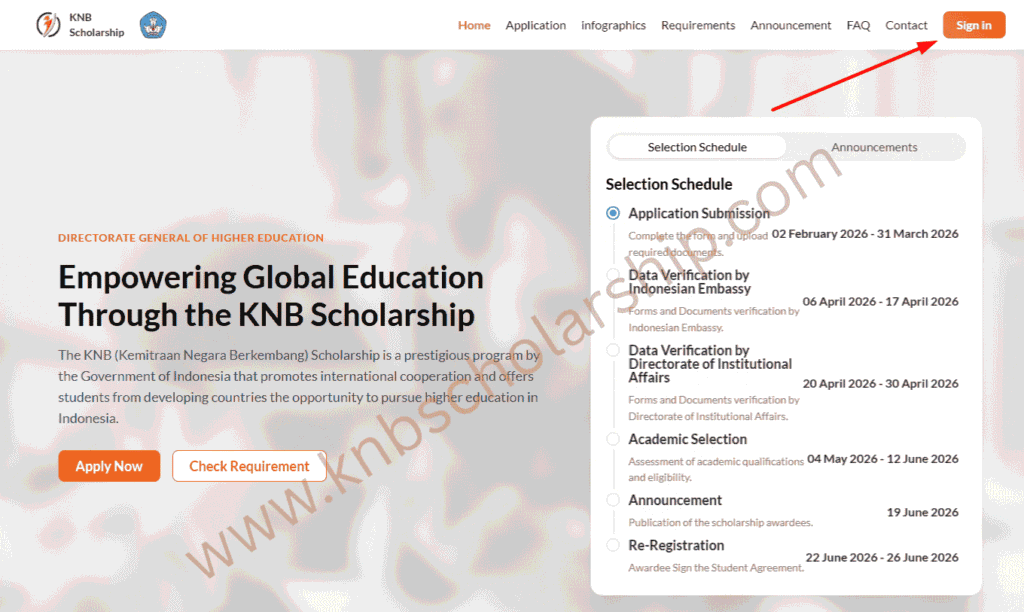 KNB Scholarship How to Create Account
