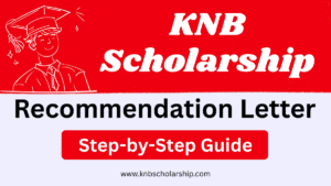 KNB Scholarship Recommendation Letter