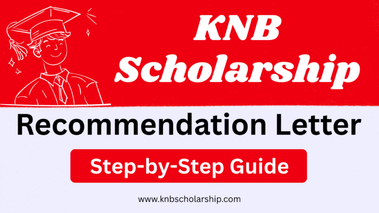 KNB Scholarship Recommendation Letter