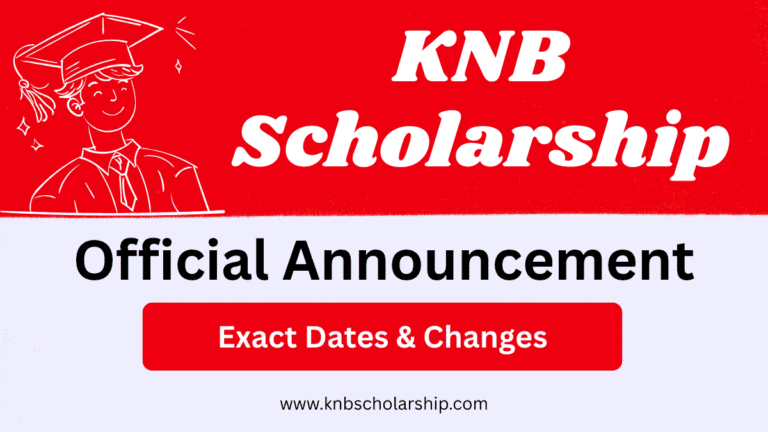 KNB Scholarship Official Announcement